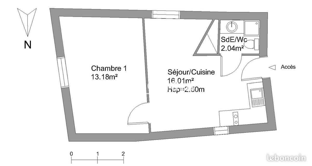 Appartement 2 pièces · 31 m², Saint-Laurent-des-Arbres, photo 2