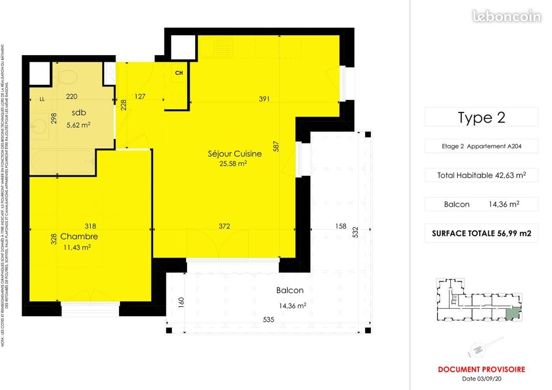 Appartement 2 pièces · 42 m², Valenciennes, photo 6