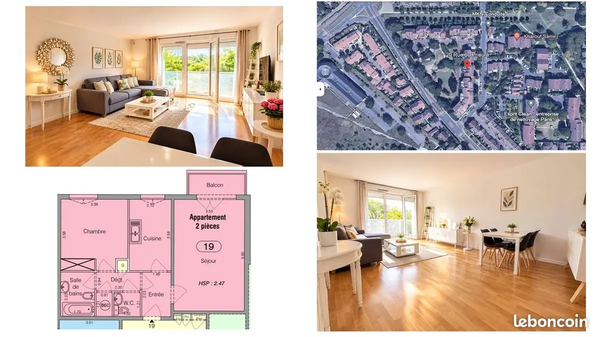 Appartement 2 pièces · 51 m², Cergy